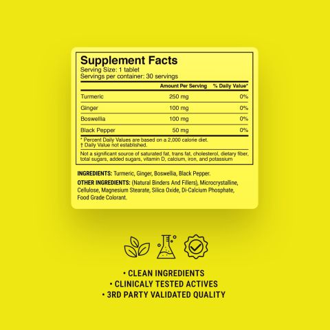 500mg Anti-Inflammation Turmeric Tablets - Spiced Pineapple - Mood Tablets - Thumbnail 9