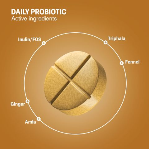 500mg Daily Prebiotic Tablets - Lemon Ginger - Mood Tablets - Thumbnail 5