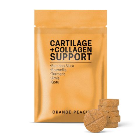 500mg Collagen + Cartilage Support Tablets - Orange Peach - Mood Tablets - Thumbnail 2