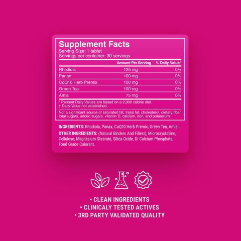 500mg Mitochondria Support Herb Mix Tablets - Lemon Berry - Mood Tablets - Thumbnail 9