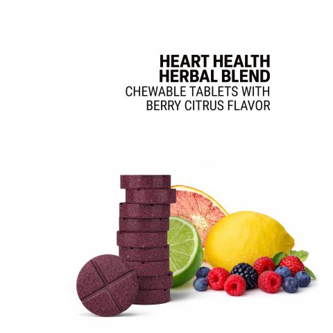 500mg Heart Health Herbal Blend Tablets - Berry Citrus - Mood Tablets - Thumbnail 4
