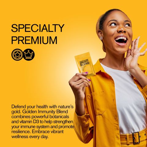 500mg Asian Golden Immunity Blend Tablets - Golden Citrus - Mood Tablets - Thumbnail 6