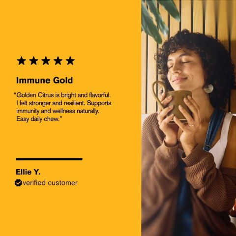 500mg Asian Golden Immunity Blend Tablets - Golden Citrus - Mood Tablets - Thumbnail 7