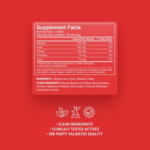 500mg Nootropic Clarity Tablets - Peach Green Tea - Mood Tablets - Thumbnail 9