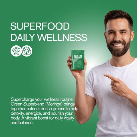 500mg Green Superblend Tablets - Pineapple Mint - Mood Tablets - Thumbnail 6