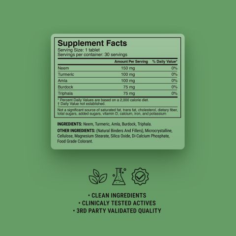 500mg Clear Skin Detox Tablets - Cranberry Lime - Mood Tablets - Thumbnail 9