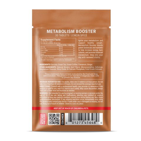 500mg Metabolism Booster Tablets - Lemon Spice - Mood Tablets - Thumbnail 8
