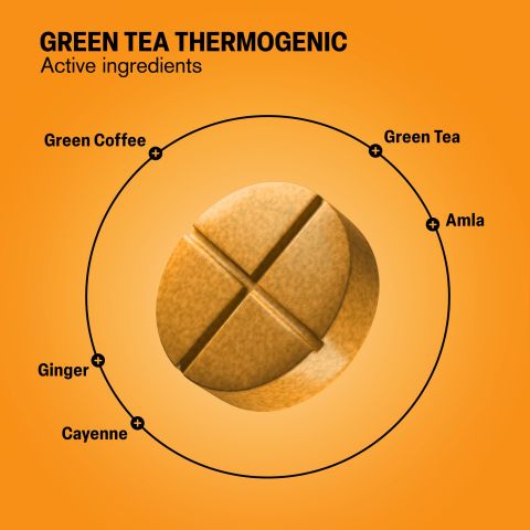 500mg Green Tea Thermogenic Tablets - Lemon Cayenne - Mood Tablets - Thumbnail 5
