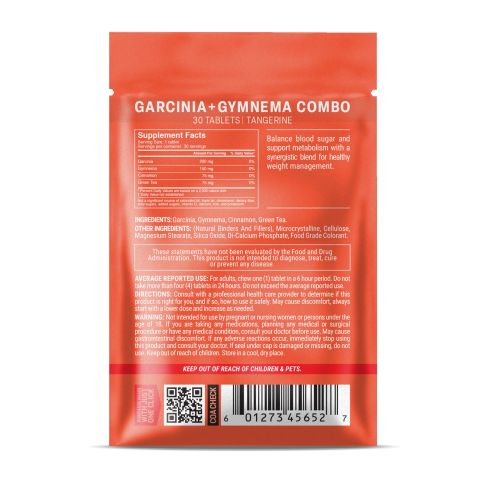 500mg Garcinia + Gymnema Combo Tablets - Tangerine - Mood Tablets - Thumbnail 8
