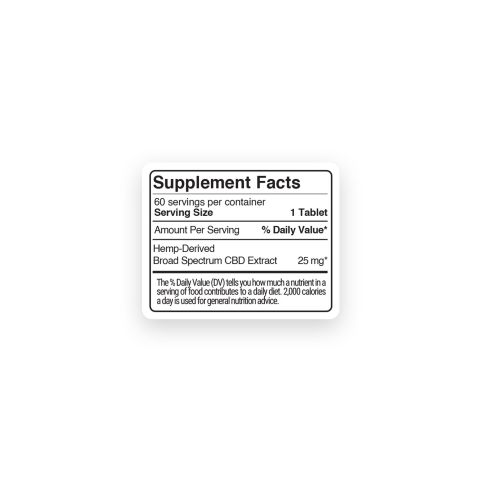 25mg Broad Spectrum CBD Tablets - Grape - Fresh - Thumbnail 11