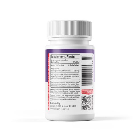 25mg Broad Spectrum CBD Tablets - Grape - Fresh - Thumbnail 10