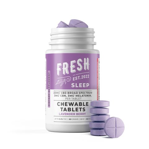 31mg CBD, CBN, Melatonin Tablets - Lavender Berry - Fresh - Thumbnail 2