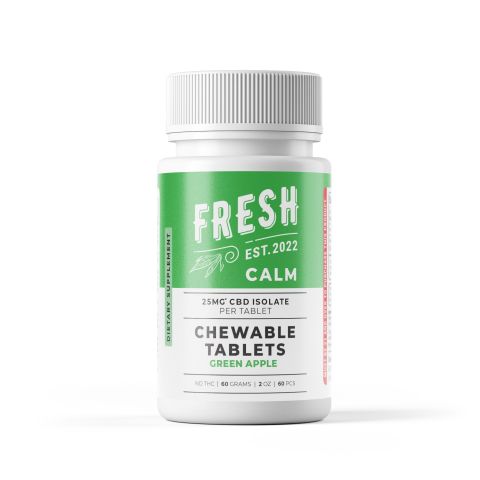 25mg CBD Isolate Tablets - Green Apple - Fresh - Thumbnail 3