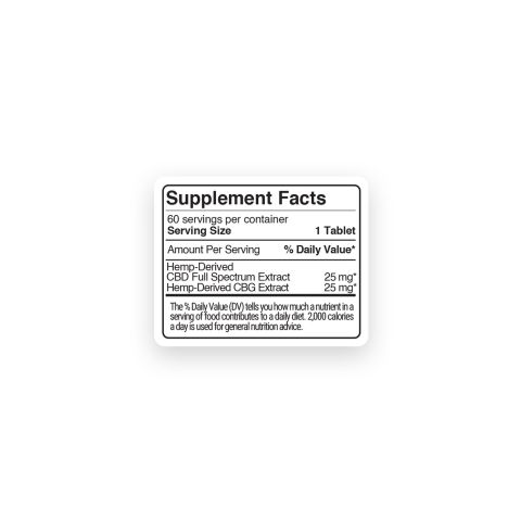 50mg Full Spectrum CBD & CBG Tablets - Tropical Punch - Fresh - Thumbnail 11