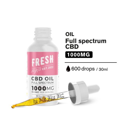 1,000mg Full Spectrum CBD Oil - Fresh - Thumbnail 4