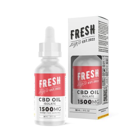 1,500mg CBD Isolate Oil - Fresh - Thumbnail 2