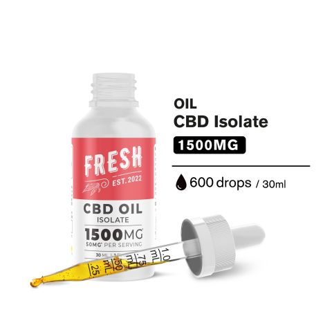 1,500mg CBD Isolate Oil - Fresh - Thumbnail 4