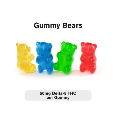 50mg Delta 8 Gummies - Gummy Bears - Fresh - Thumbnail 2