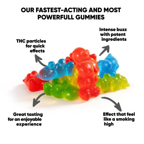 50mg Delta 8 Gummies - Gummy Bears - Fresh - Thumbnail 5