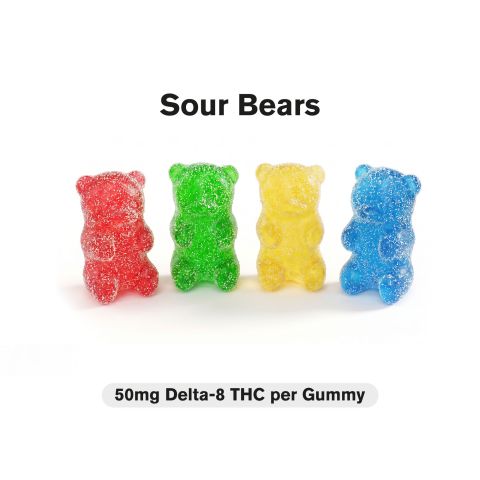 50mg Delta 8 Gummies - Sour Bears - Fresh - Thumbnail 4