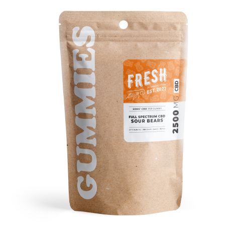 50mg Full Spectrum CBD Gummies - Sour Bears - Fresh - Thumbnail 3