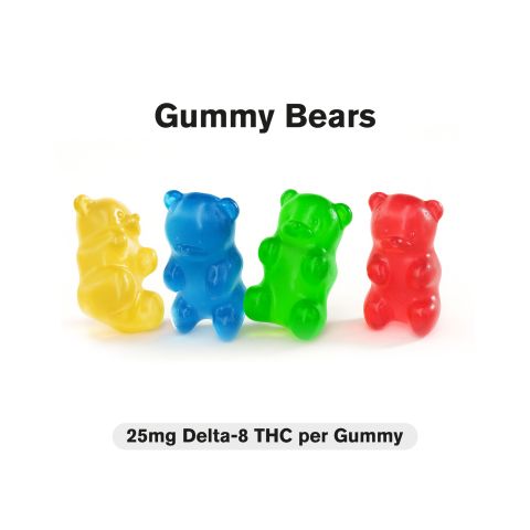 25mg Delta 8 Gummies - Gummy Bears - Fresh - Thumbnail 2