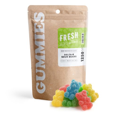 25mg Delta 8 Gummies - Sour Bears - Fresh - Thumbnail 2