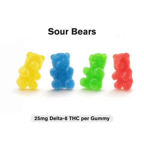 25mg Delta 8 Gummies - Sour Bears - Fresh - Thumbnail 4