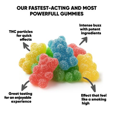 25mg Delta 8 Gummies - Sour Bears - Fresh - Thumbnail 5