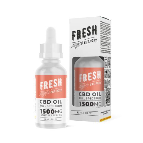 1,500mg Full Spectrum CBD Oil - Fresh - Thumbnail 2