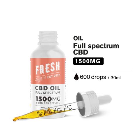 1,500mg Full Spectrum CBD Oil - Fresh - Thumbnail 4