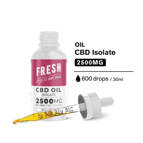 2,500mg CBD Isolate Oil - Fresh - Thumbnail 4