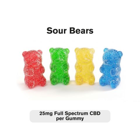 25mg Full Spectrum CBD Gummies - Sour Bears - Fresh - Thumbnail 4