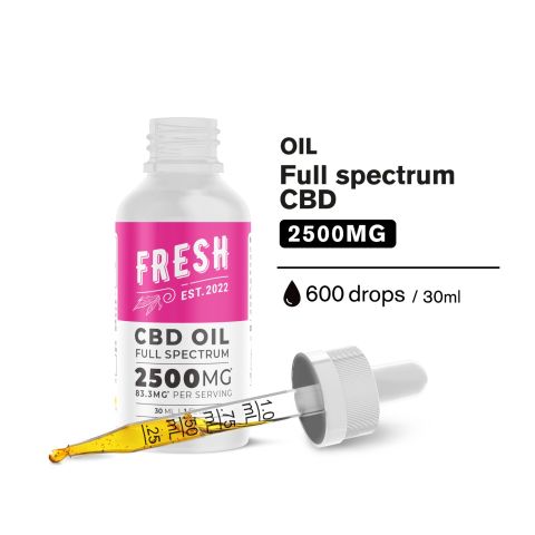 2,500mg Full Spectrum CBD Oil - Fresh - Thumbnail 4