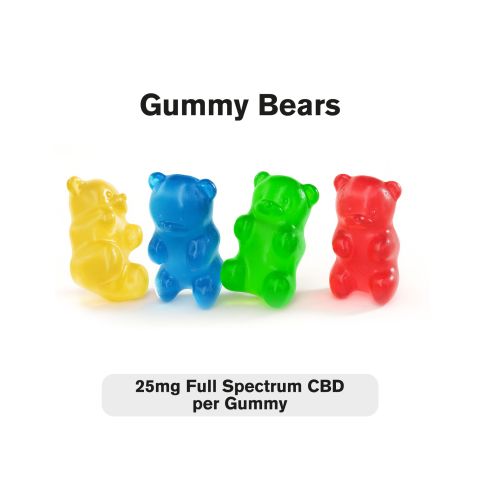 25mg Full Spectrum CBD Gummies - Gummy Bears - Fresh - Thumbnail 2