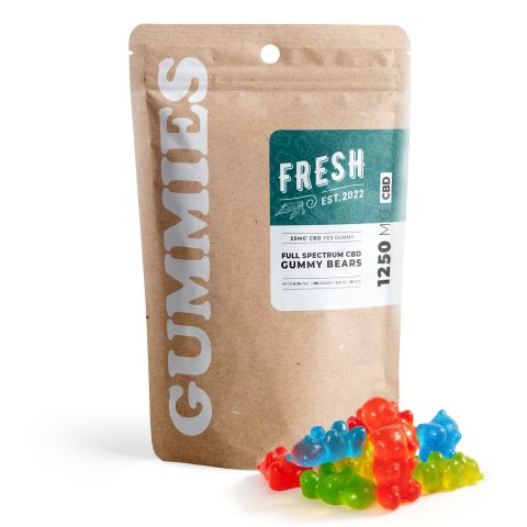 25mg Full Spectrum CBD Gummies - Gummy Bears - Fresh - Thumbnail 3