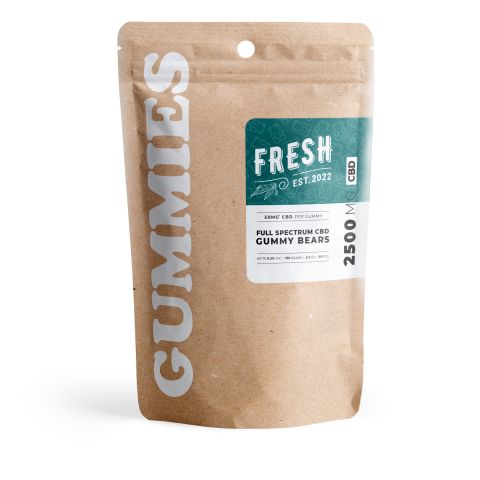 50mg Full Spectrum CBD Gummies - Gummy Bears - Fresh - Thumbnail 4