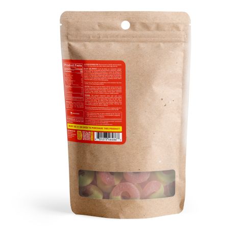 50mg Delta 8 Gummies - Peach Sour Rings - Fresh - Thumbnail 10