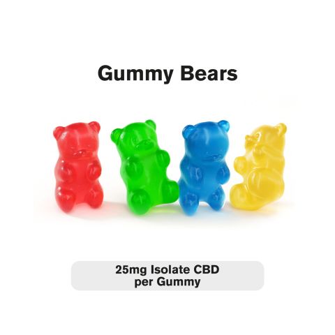 25mg CBD Isolate Gummies - Gummy Bears - Fresh - Thumbnail 2