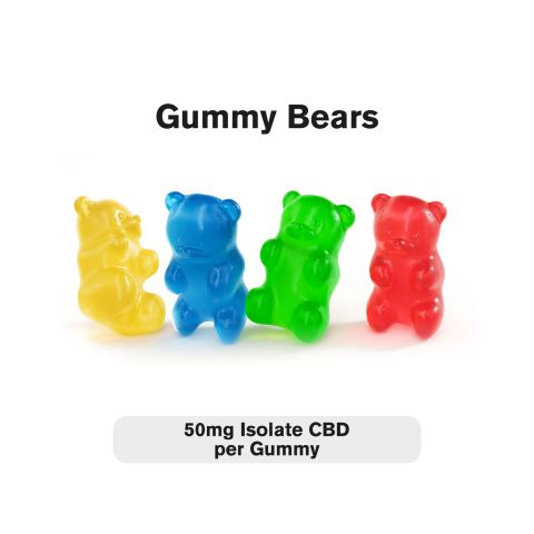 50mg CBD Isolate Gummies - Gummy Bears - Fresh - Thumbnail 2