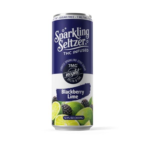 7mg Blackberry Lime THC Seltzer - Delta 9 - Fresh - Thumbnail 2