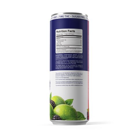 7mg Blackberry Lime THC Seltzer - Delta 9 - Fresh - Thumbnail 7