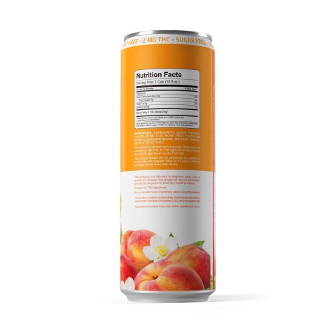 2mg White Peach Jasmine THC Seltzer - Delta 9 - Fresh - Thumbnail 7