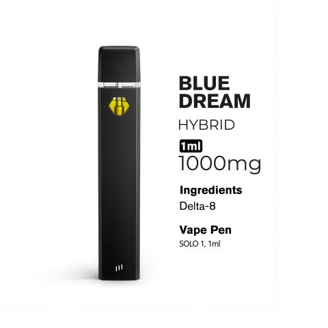 1000mg D8 Vape Pen - Blue Dream - Hybrid - 1ml - Chill Plus - Thumbnail 3
