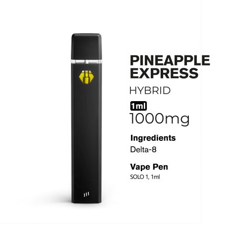 1000mg D8 Vape Pen - Pineapple Express - Hybrid - 1ml - Chill Plus - Thumbnail 3