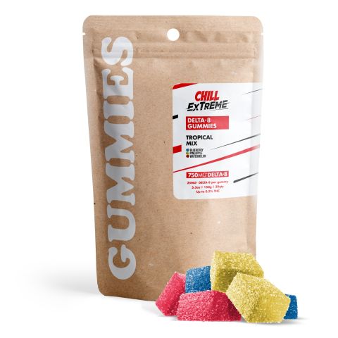 25mg Delta 8 Gummies - Tropical Mix - Chill Extreme - Thumbnail 2