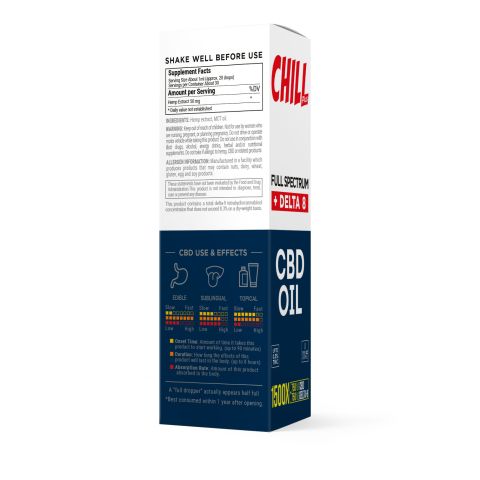 1,500mg D8 & Full Spectrum CBD Oil - Chill Plus - Thumbnail 3