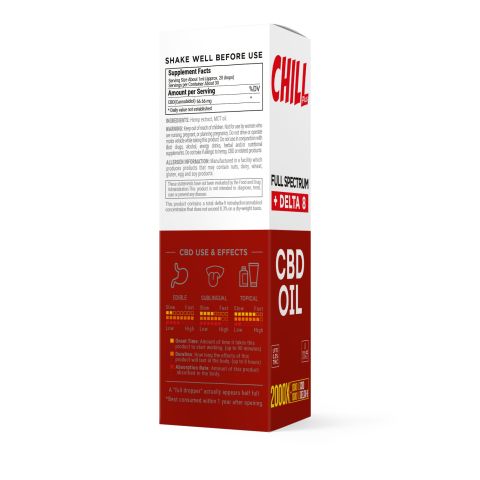 2,000mg D8 & Full Spectrum CBD Oil - Chill Plus - Thumbnail 3