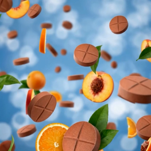 50mg Ashwagandha, L-Theanine, L-THP Tablets - Peach Citrus - Chill Extreme - Video Thumbnail 1