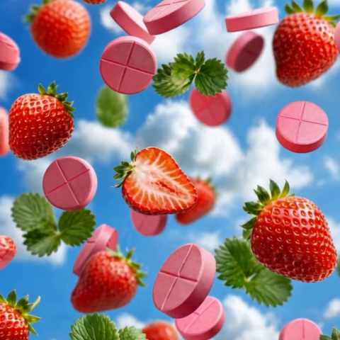 25mg Full Spectrum CBD Nano Tablets - Strawberry - Video Thumbnail 1